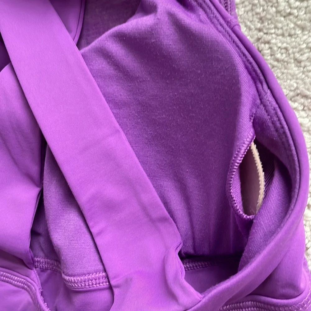 Lululemon work the circuit tank in Heathered Moonlit Magenta